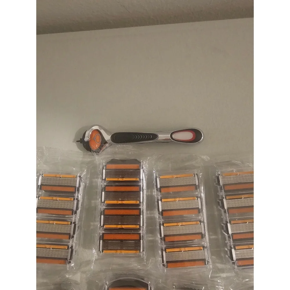 Unbranded Fusion 5 Razor Handle with 40 Replacement Blade Cartridges Bulk Set